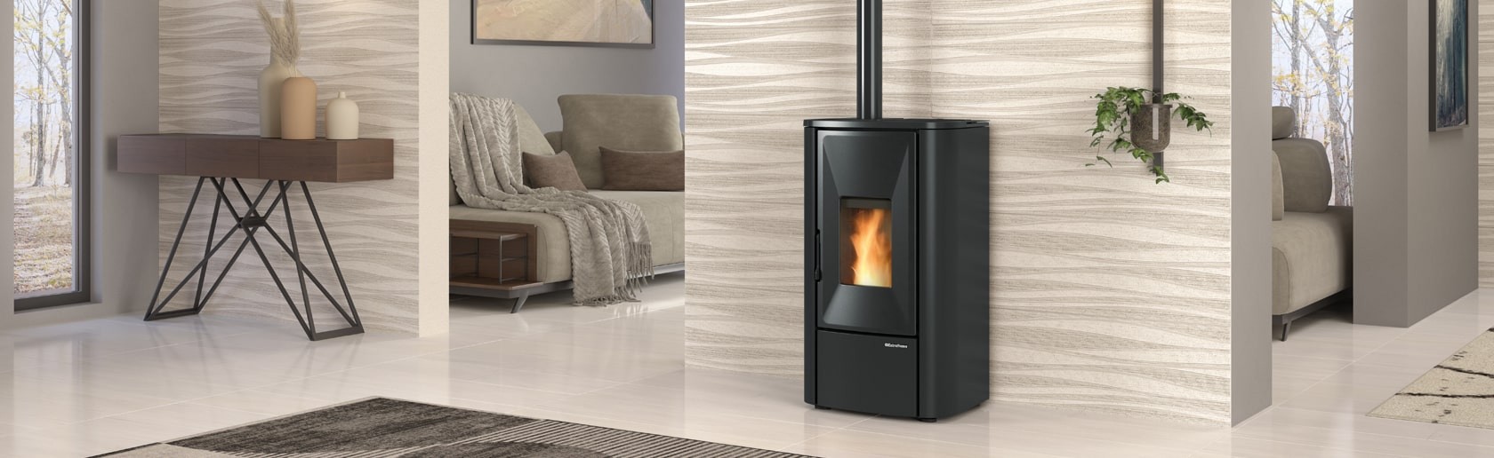 Stufe a pellet Sassari: da Realgarden Srl vasta selezione di modelli di stufe a pellet Nordica Extraflame in offerta ai migliori prezzi