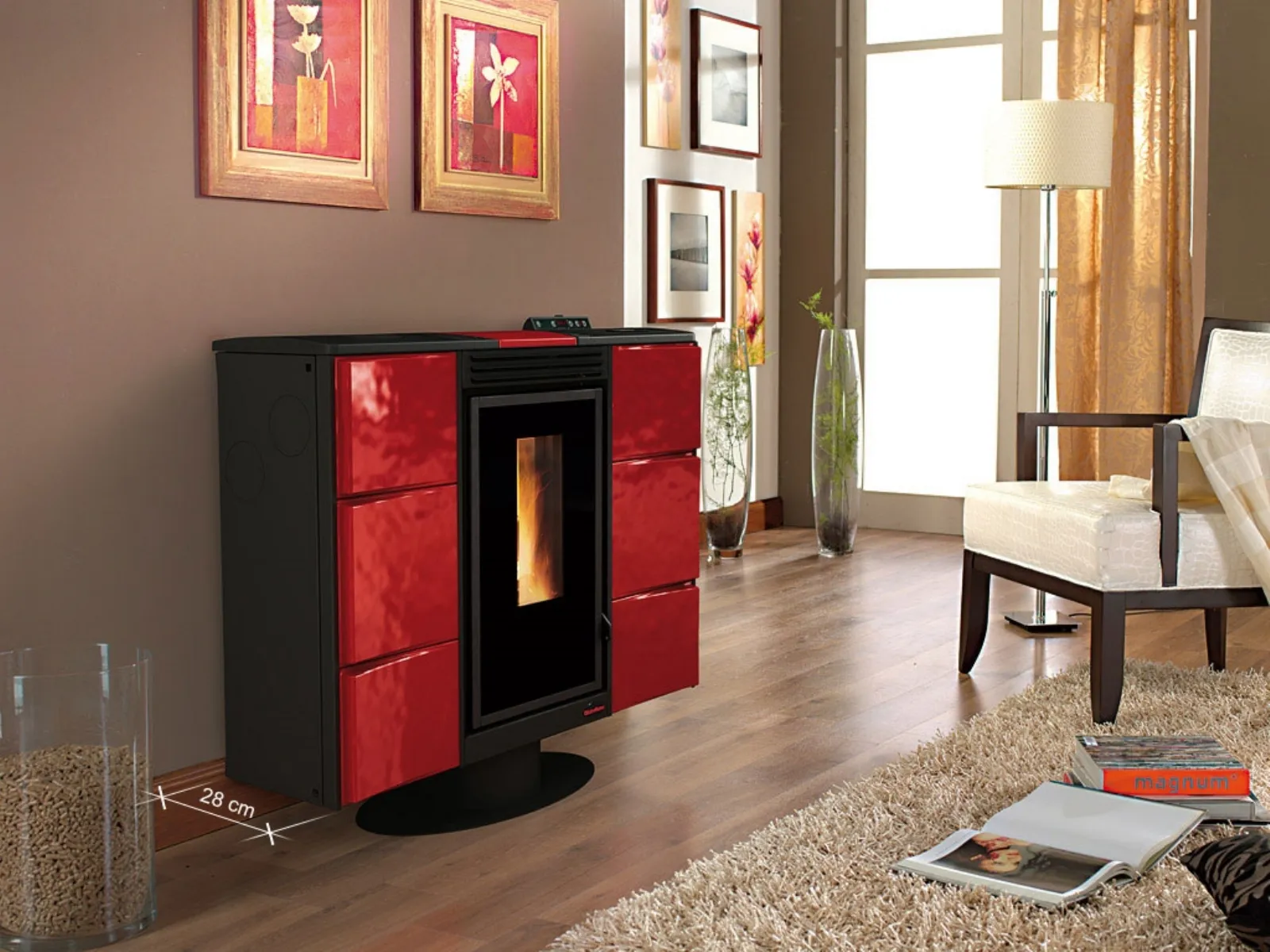 Stufe a pellet Sassari: da Realgarden Srl vasta selezione di modelli di stufe a pellet Nordica Extraflame in offerta ai migliori prezzi